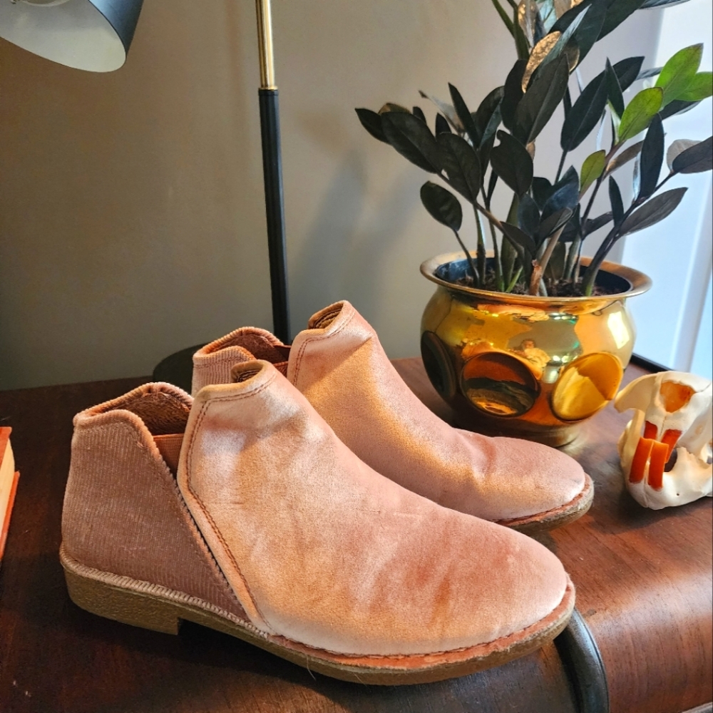 Bob's velvet ankle boots